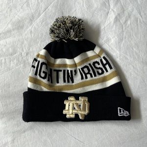 Notre Dame “Fightin’ Irish” Navy White Gold Winter Hat